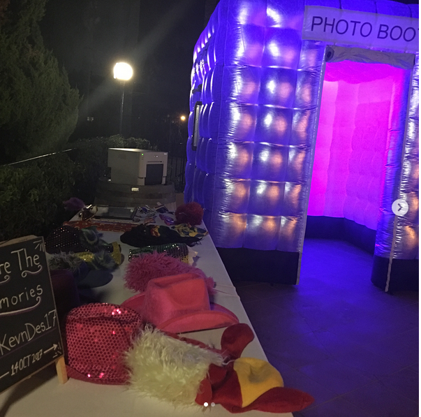 LED color changing Photo booth with free props